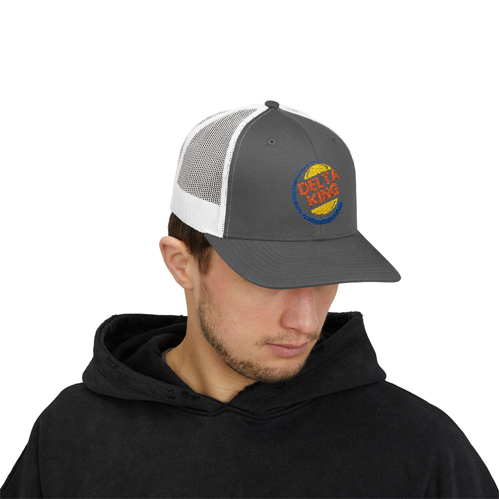 Delta King Embroidered Trucker Cap