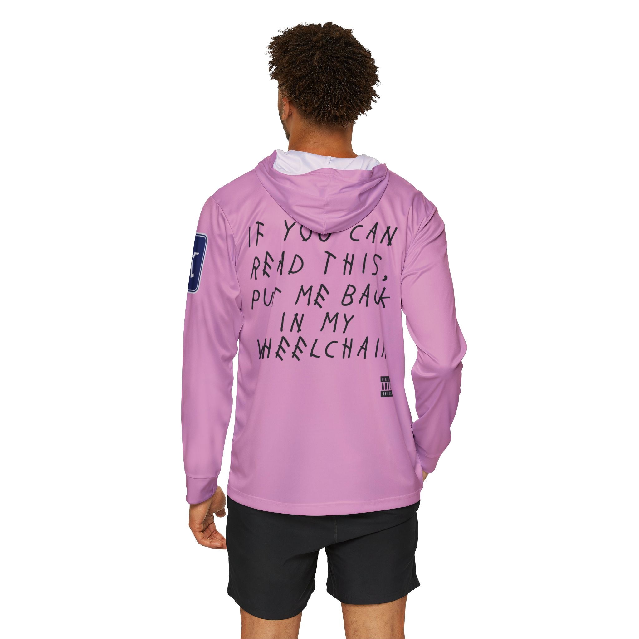 Pink Wheelchair Sun Hoodie