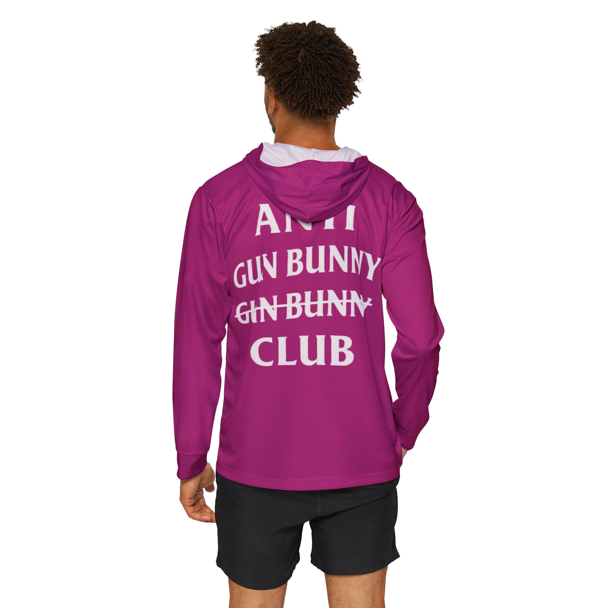 Dark Pink Anti Gun Bunny Sun Hoodie