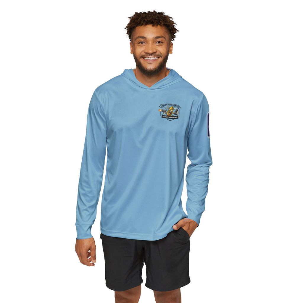 Blue Wheelchair Sun Hoodie