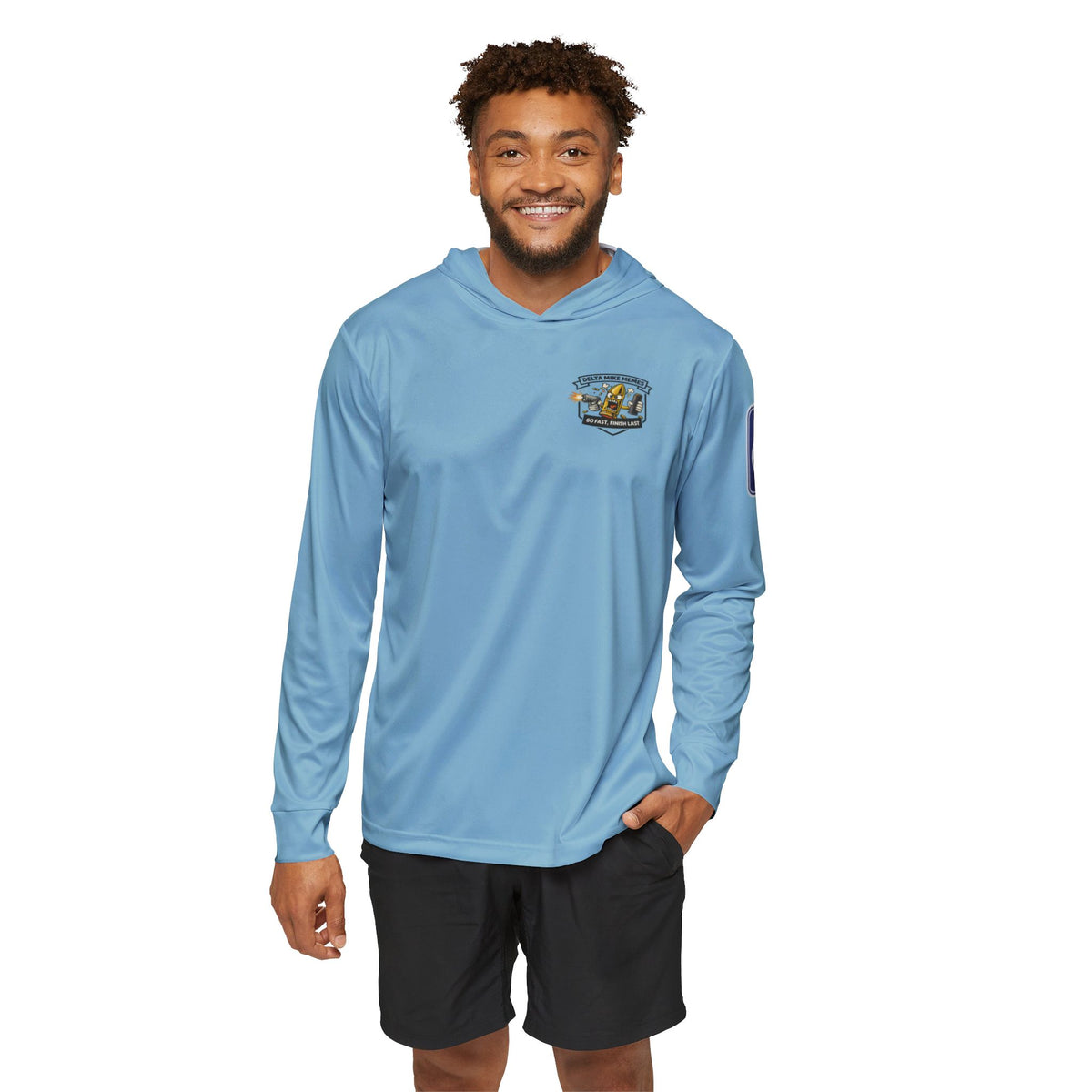 Blue Wheelchair Sun Hoodie