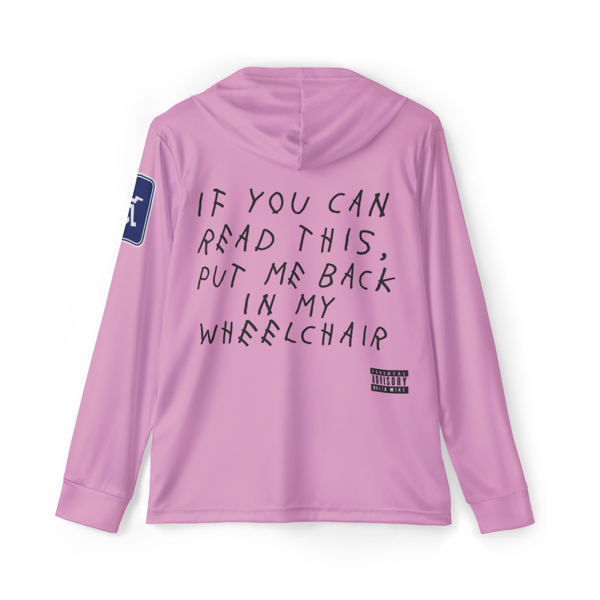 Pink Wheelchair Sun Hoodie