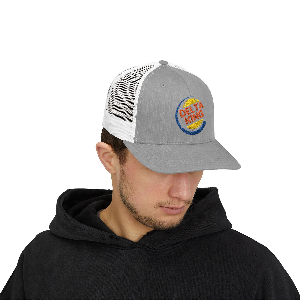 Delta King Embroidered Trucker Cap