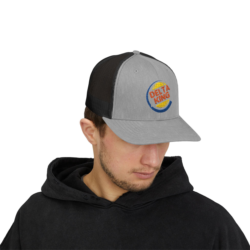 Delta King Embroidered Trucker Cap